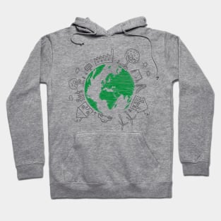 Sketchy earth day Hoodie